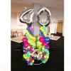 Everything Party Balloons 40th Birthday Balloon Column And Wreath Arrangement