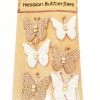 Everything Party 6pk Hessian Butterflies