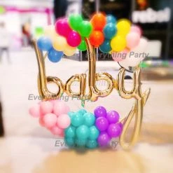 Everything Party Balloon Wreath For Baby Shower Balloon Samples