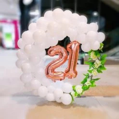 Everything Party Balloons 21st Birthday Balloon Wreath