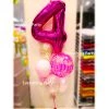Everything Party Balloons 4th Birthday Jumbo Number Balloon & Confetti Balloon Bouquet
