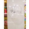 Everything Party Balloons 2ft Transparent Jumbo Helium Balloon With Customized Writing - Baby Shower