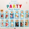 Everything Party Baby Boy 12 Month Birthday Photo Banner