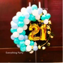 Everything Party 21st Birthday Balloon Wreath Balloons