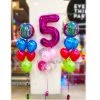 Everything Party Balloons 5th Birthday PJ Mask Helium Balloon Bouquet