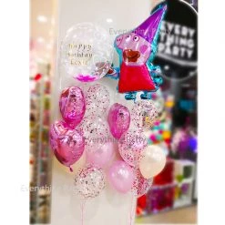 Everything Party Peppa Pig Birthday Helium Balloon Bouquet