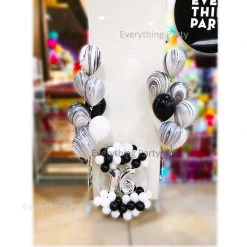 Everything Party 16th Birthday Marble Helium Balloon Bouquet