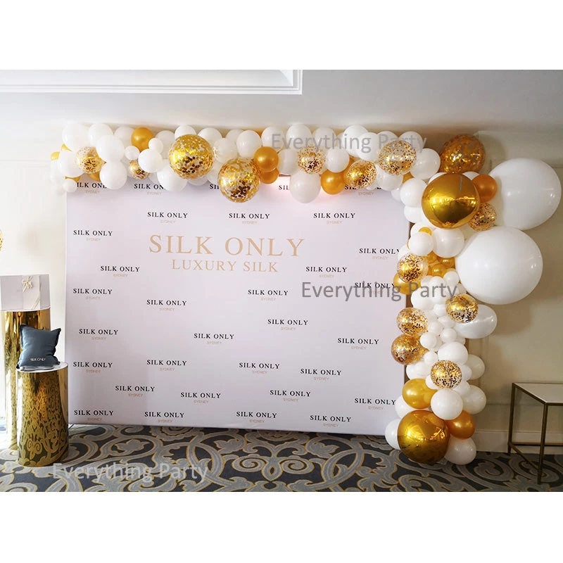 Everything Party Balloons 6m Gold And White Balloon Garland