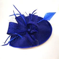 Everything Party By Event Melbourne Cup - Deluxe Royal Blue Fascinator With Hair Clip