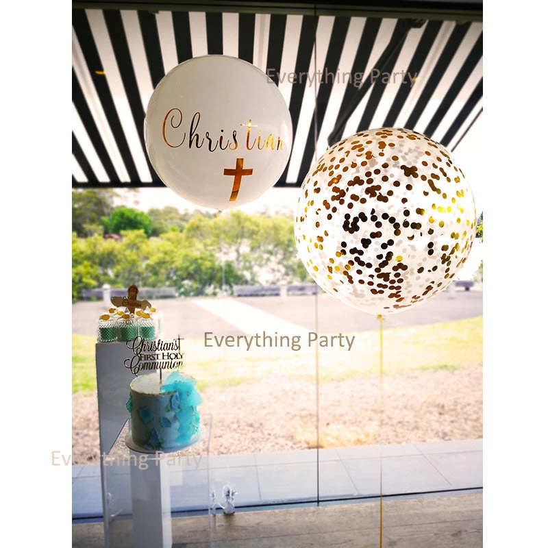 Everything Party Balloons 1st Holly Communion 3ft Jumbo Helium Balloon Set