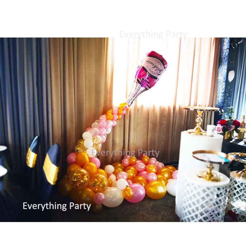 Everything Party Balloon Garland - Champagne Bottle Arch Balloons