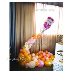 Everything Party Balloon Garland - Champagne Bottle Arch Balloons