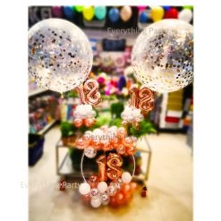 Everything Party Balloon Samples 18th Birthday Rose Gold Balloon Set
