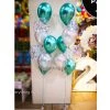 Everything Party Balloon Samples 11" Chrome Green Latex Balloon Bouquet