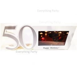Everything Party 50th Birthday Wooden Photo Frame
