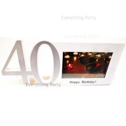 Everything Party 40th Birthday Wooden Photo Frame