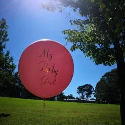 Everything Party 3ft Jumbo Latex Balloon With Customised Writing Latex Solid Colour Balloon