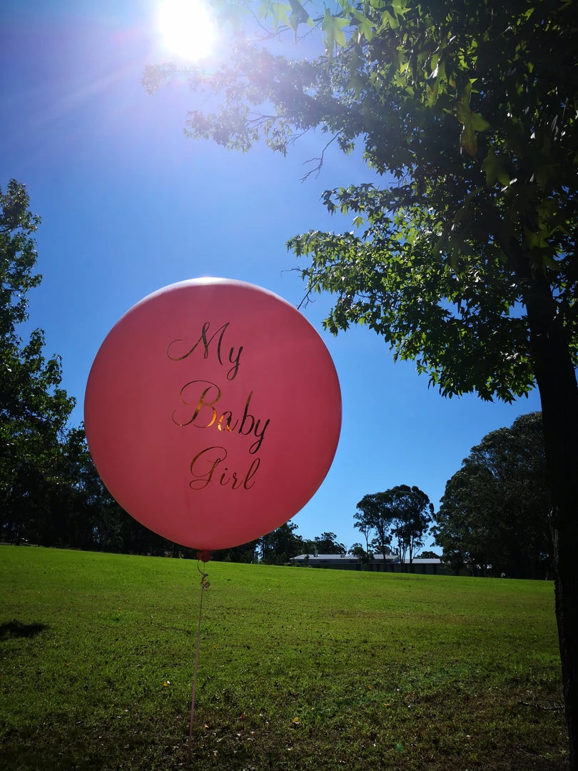 Everything Party 3ft Jumbo Latex Balloon With Customised Writing Latex Solid Colour Balloon