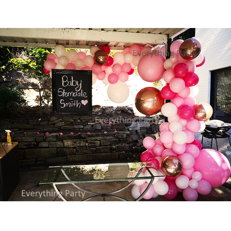 Everything Party Balloon Garland For Baby Girl