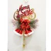 Everything Party By Event 100cm Large Christmas Bells With Glitter - Red