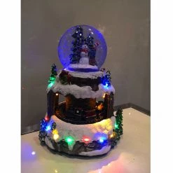Everything Party Christmas Musical Snow Global With Train And LED Lights