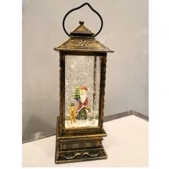 Everything Party Christmas Warn LED Snow Globe Water Lantern In Traditional Lantern Design
