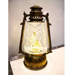 Pacific Wholesale Christmas Warn LED Snow Globe Water Lantern