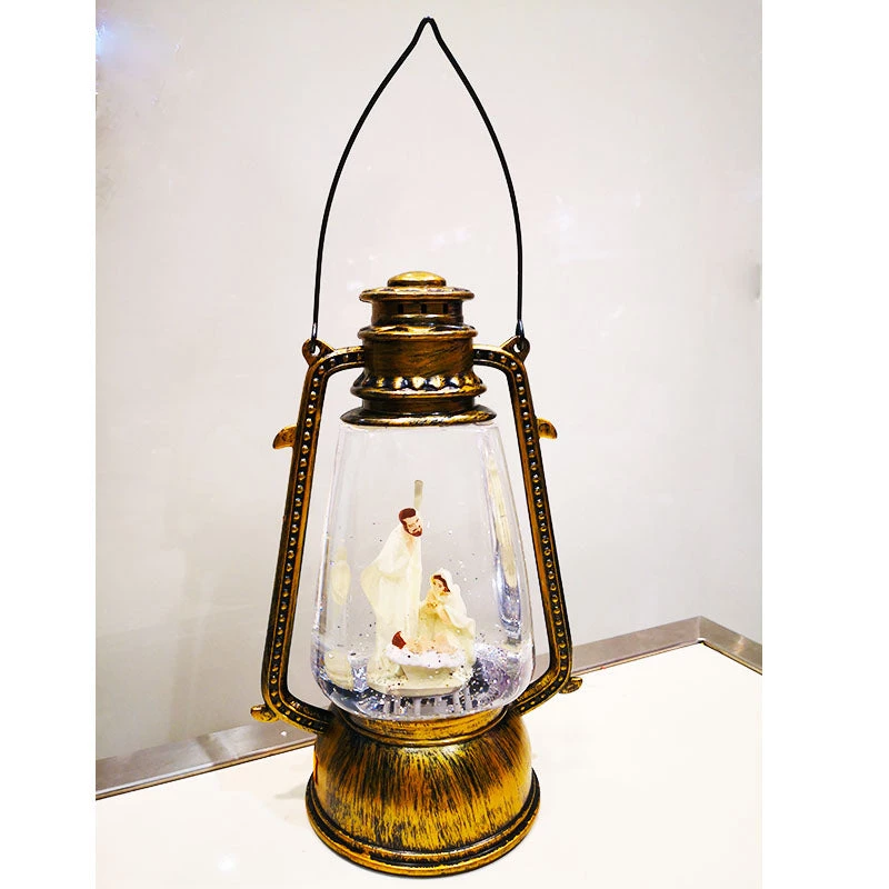 Pacific Wholesale Christmas Warn LED Snow Globe Water Lantern