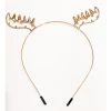 Pacific Wholesale By Event Rose Gold Metal Christmas Headband With Diamonds - Reindeer Antler