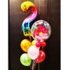 Everything Party Balloons 2nd Birthday Rainbow Number Helium Balloon Bouquet