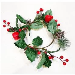 Everything Party By Event 20cm Holly & Berry Christmas Wreath