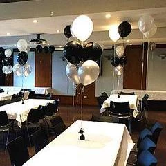 Balloons 11" Qualatex Plain Latex Balloon - Round Fashion Onyx Black