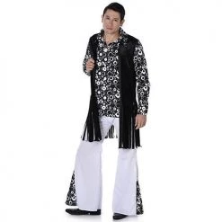 Everything Party Adult - Karnival Deluxe Monochrome Hippie Guy Costume