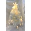 Lylac 60cm Potted White Christmas Tree With Ultra Bright Warm White LED Lights And Photo Clips By Event