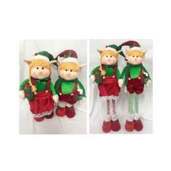Lylac 101cm Standing Elf With Extendable Legs Christmas Decoration
