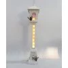 Everything Party By Event 82cm Christmas White Wooden Light Up Street Lamp Decoration
