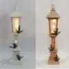 Pacific Wholesale By Event 60cm Christmas White Wooden Light Up Street Lamp Decoration