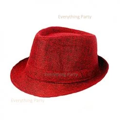 Everything Party Fedora Hat - Red By Theme