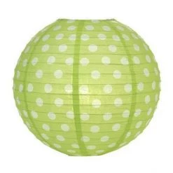 Everything Party 30cm Polka Dots Paper Lantern - Lime Green All Birthday