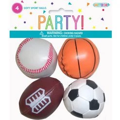 Everything Party 4pk Soft Sport Balls