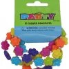 Everything Party Party Accessories 4pk Flower Bead Bracelets