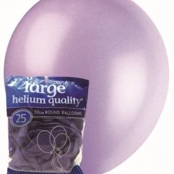 Unique 25pk Decorator Helium Quality Latex Balloons 30cm- Lavender