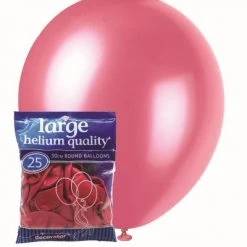 Unique 25pk Decorator Helium Quality Latex Balloons 30cm - Bubblegum Pink