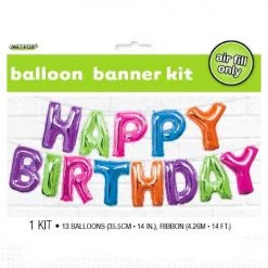 Unique 14" Foil Letter Balloon Kit - Happy Birthday