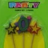 Everything Party No.0 Birthday Candle Set - Assorted Colour