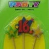 Everything Party No.16 Birthday Candle Set - Assorted Colour All Birthday