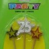 Everything Party No.25 Birthday Candle Set - Silver