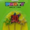 Everything Party No.30 Birthday Candle Set - Assorted Colour