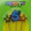 Everything Party No.5 Birthday Candle Set - Assorted Colour All Birthday