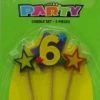 Everything Party No.6 Birthday Candle Set - Assorted Colour All Birthday